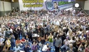 Répit fragile dans les transports à Sao Paulo au Brésil