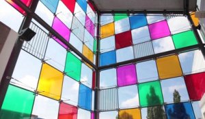 Daniel Buren : Comme un jeu d'enfant, travaux in situ à Strasbourg