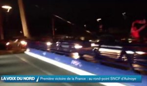 Victoire de la France contre le Honduras : manifestations de joie des supporters à Aulnoye-Aymeries