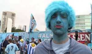 Les fans uruguayens célèbrent le Mondial "des latinos"