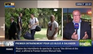 Le Soir BFM: Coupe du monde: les Bleus s'entraînent avant le match contre la Suisse - 19/06 1/3