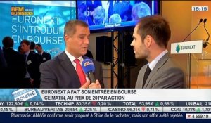 Euronext: Entrée en bourse au prix de 20 euros par action: Dominique Cerutti, dans Intégrale Bourse – 20/06