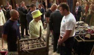 La reine Elizabeth II dans les studios de Game Of Thrones