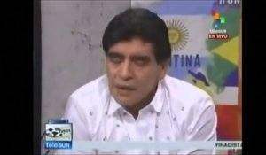 Le doigt d'honneur de Maradona à la télévision Vénézuélienne