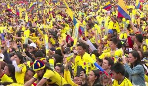Mondial-2014: retour triomphal des footballeurs colombiens