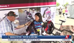 Interview Magalie Pottier Championnat de France BMX 2014 Saint-Quentin En Yvelines