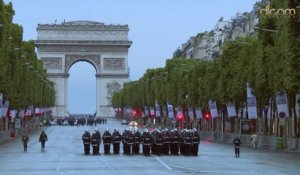 Répétition du défilé du 14 juillet 2014 sur les Champs Elysées