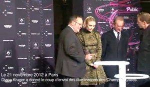 Exclu vidéo : Diane Kruger : une marraine parfaite pour illuminer les Champs-Elysée !