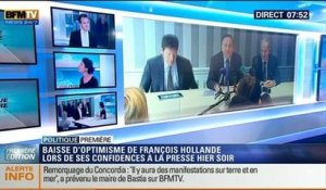 Politique Première: Baisse d'optimisme de François Hollande lors de ses confidences à la presse - 17/07