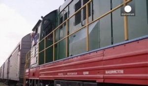 MH17 : le train transportant les victimes est arrivé à Kharkiv