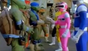 Quand Les Power Rangers rencontrent Les Tortues Ninja