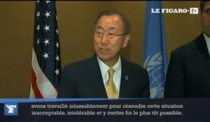 Ban Ki-moon se dit "choqué et consterné" par l'école bombardée à Gaza