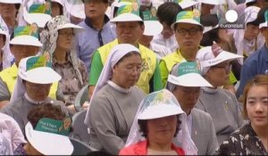 Le pape François célèbre la messe de l'Assomption en Corée du Sud