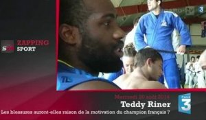 Zap'Sport : Teddy Riner veut écraser ses adversaires, le foot français fait grise mine eu Europe.