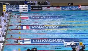 Natation Euro 2014. Manaudou en or sur le 50m nage libre !