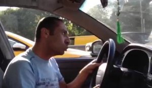 Chauffeur de taxi drogué en Russie