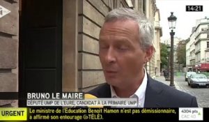 Bruno Le Maire : François Hollande "a été incapable de trancher"