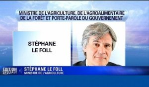 Stéphane Le Foll: la "ligne ne change pas"
