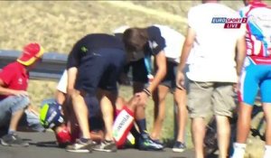 La terrible chute de Nairo Quintana sur la Vuelta