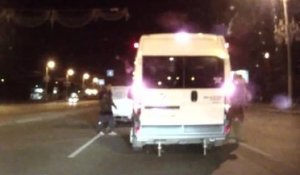 Un Road Rage qui finit vraiment bizarrement en Russie