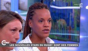 Safi N'Diaye et Gaëlle Mignot, stars du rugby au féminin - C à vous - 08/09/2014
