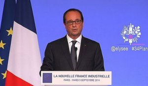Discours du président de la République à l'occasion de la présentation des 34 Plans de la Nouvelle France Industrielle
