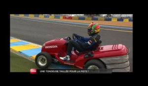 Insolite : une tondeuse à gazon Honda sur le circuit des 24h du Mans (Emission Turbo du 31/08/2014)