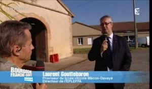 Direct Matin à Davayé : Vendanges au lycée
