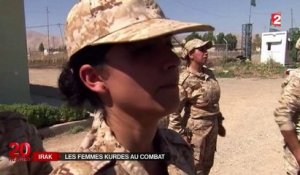 Des femmes kurdes prennent les armes contre les jihadistes en Irak