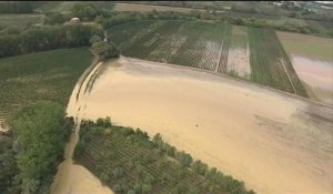 Images aériennes BFMTV des inondations dans l'Hérault
