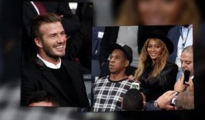 Beyoncé et JayZ assistent à un match de foot avec David Beckham