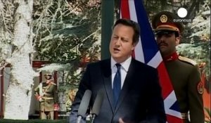Visite surprise de David Cameron en Afghanistan