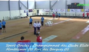 Premier tour, Tir progressif, Montélimar contre Port des Barques, Sport Boules, J1 Elite 2014 2015