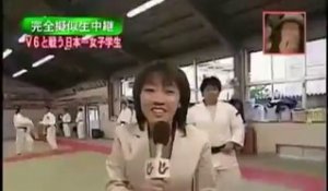 Une journaliste mise au tapis par un Judoka