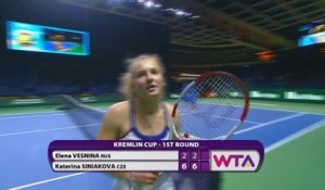 Moscou - Vesnina surprise par Siniakova