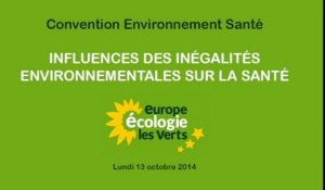 Convention Santé : Influence des inégalités environnementales sur la santé