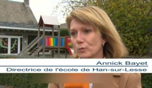Han-sur-Lesse: émotion à l'école primaire