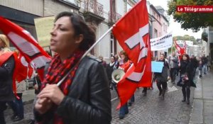 Saint-Brieuc. Rythmes scolaires : 200 manifestants dénoncent les conditions de travail
