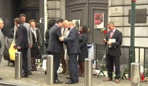 Elio Di Rupo et d'autres dirigeants européens ont rendu hommage aux victimes de la fusillade à Bruxelles