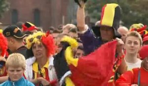 Malgré la défaite les supporters belges sont fiers des Diables Rouges