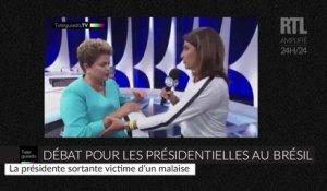 La présidente du Brésil victime d'un malaise en pleine interview télévisée