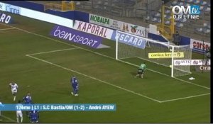 Bastia 1-2 OM : Le but d'André Ayew