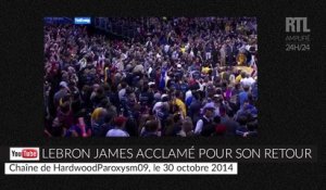 NBA : LeBron James acclamé par ses fans pour son retour
