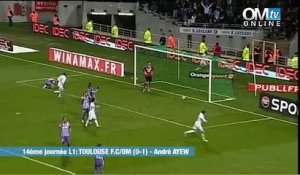 Toulouse 0-1 OM : le but de A.Ayew (88e)