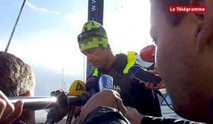 Route du Rhum. Thomas Coville explique la collision entre Sodébo et un cargo