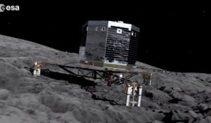 Mission Rosetta : simulation de l'atterrissage de Philae