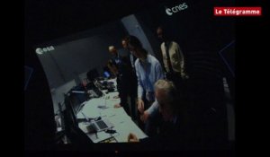 Pleumeur-Bodou (22). Rosetta : atterrissage réussi pour le robot Philae vu depuis le Planétarium
