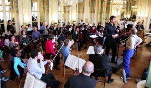 « Rencontres à Valois » entre les élèves de CM2 de l’école élémentaire Mathis (Paris 19ème) et les musiciens de l’Orchestre de chambre de Paris