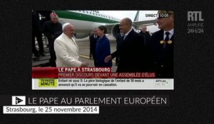 Le discours du pape au parlement européen
