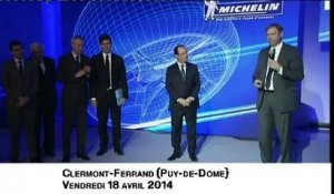 La dernière blague de Hollande sur le "gabarit" du patron de Michelin